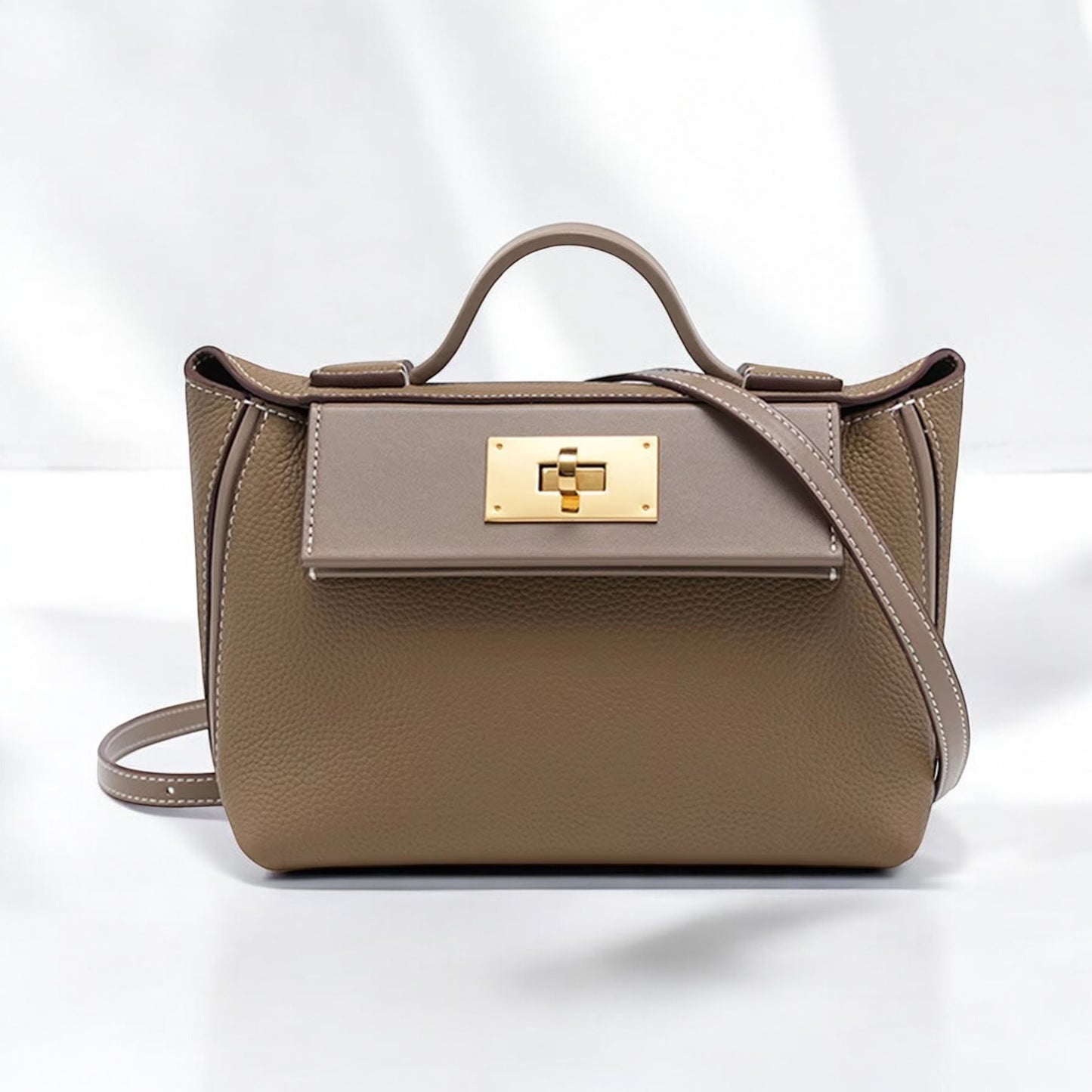 PRE-ORDER: STELLA TAUPE BAG