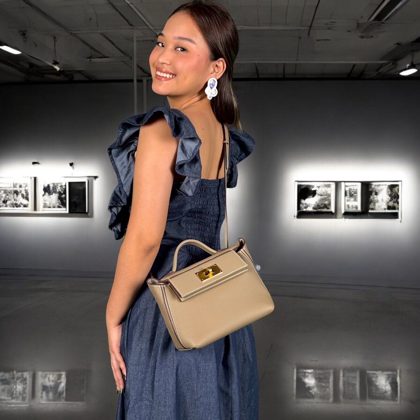 PRE-ORDER: STELLA TAUPE BAG
