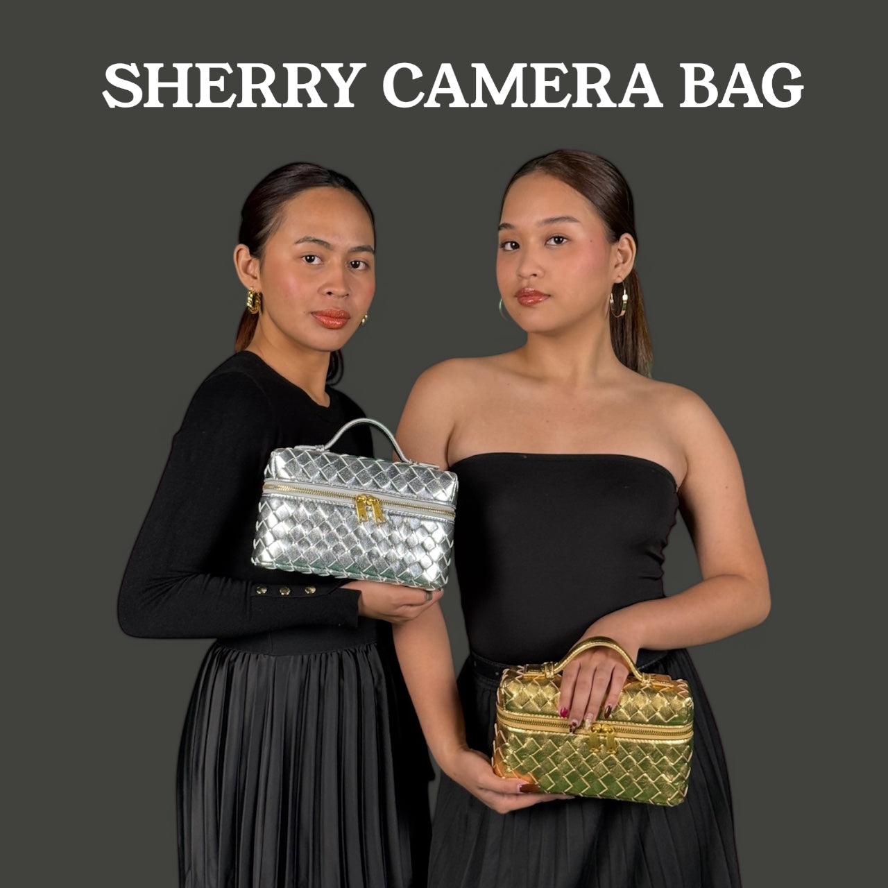 SHERRY SILVER CAMERA BAG
