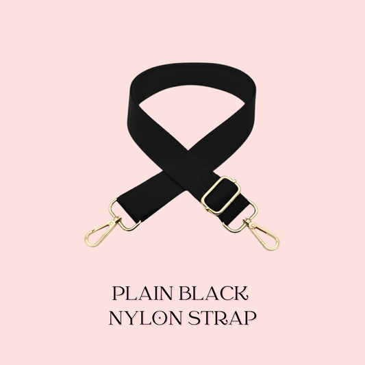 PLAIN BLACK NYLON STRAP