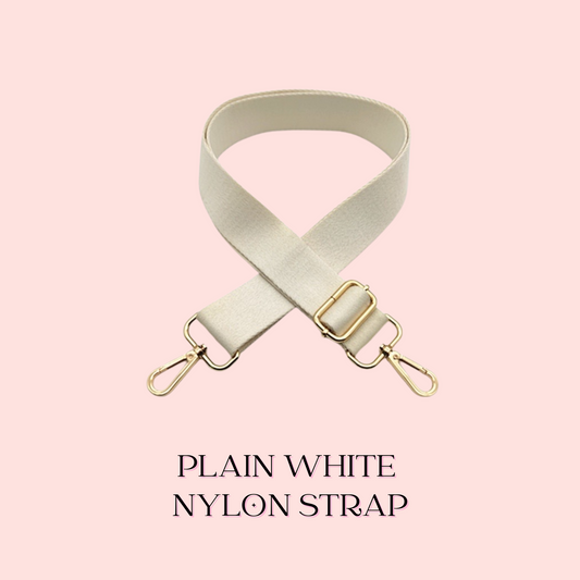 PLAIN WHITE NYLON STRAP