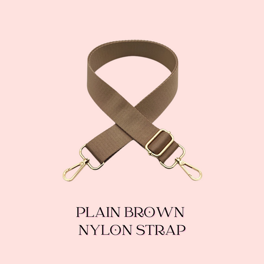 PLAIN BROWN NYLON STRAP