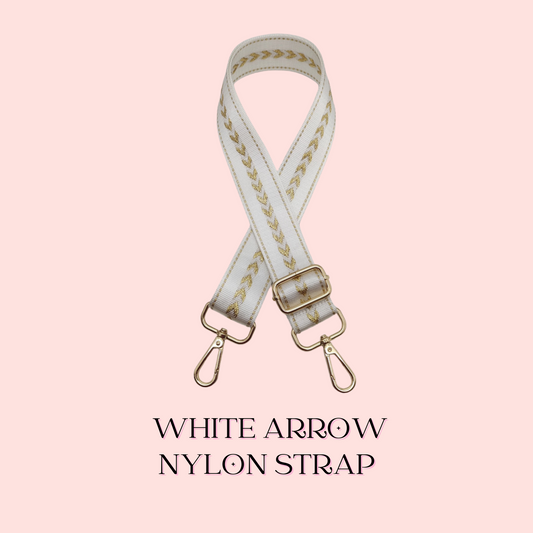 WHITE ARROW NYLON STRAP