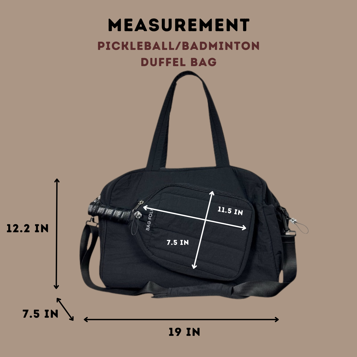 PICKLEBALL DUFFEL BAG