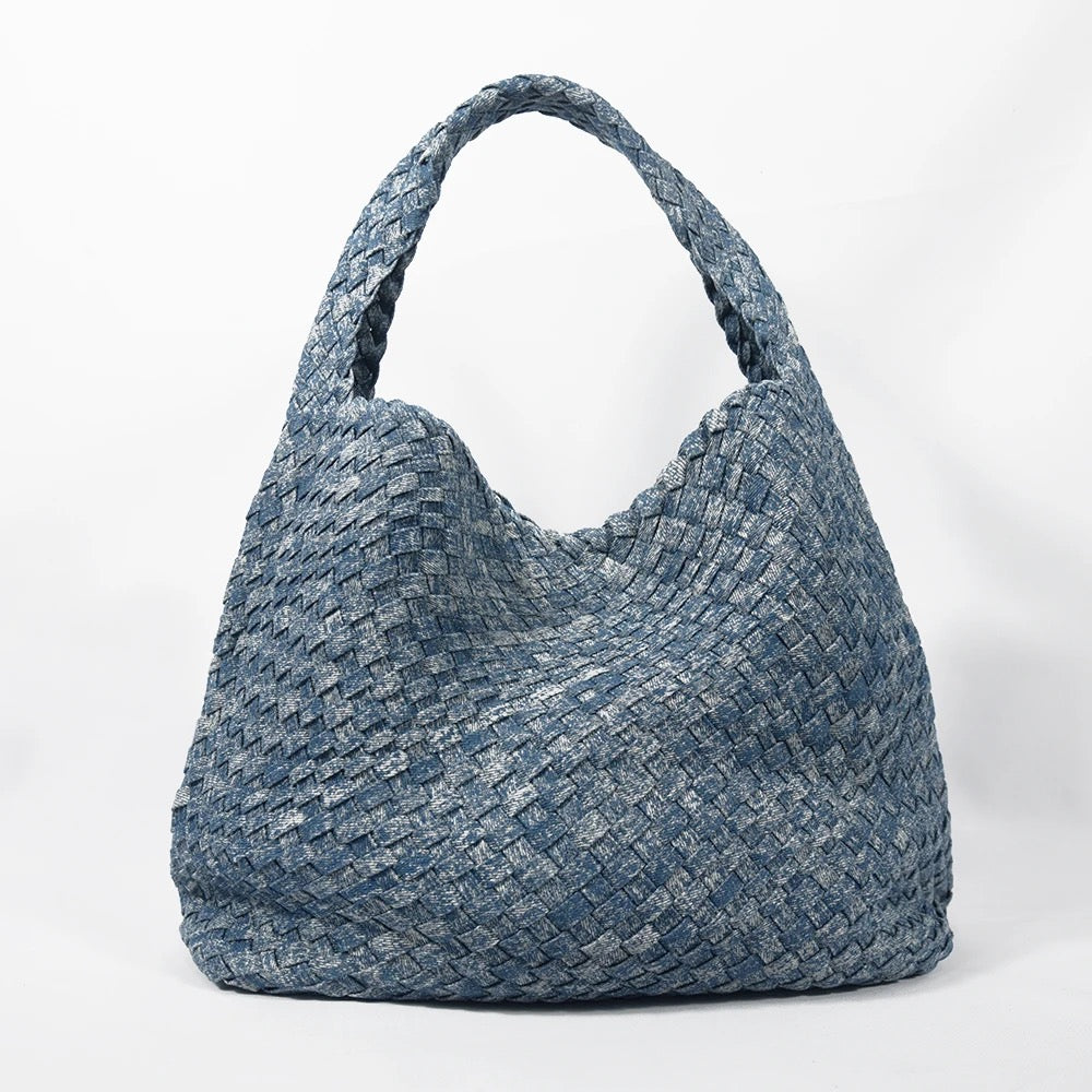 DENIM LARGE BINDLE BAG