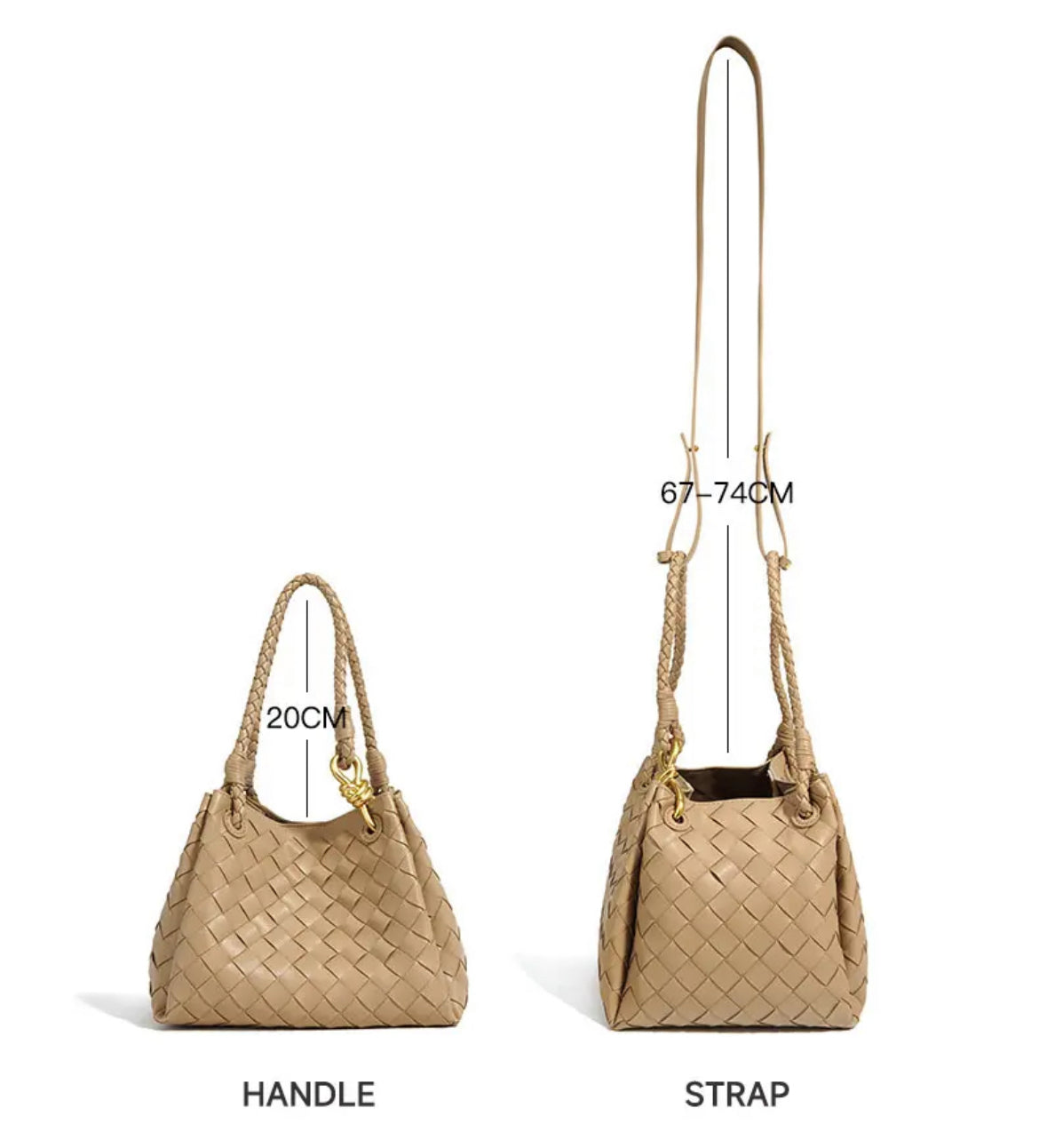 PRE-ORDER: TAUPE SHERRY MIDI BAG