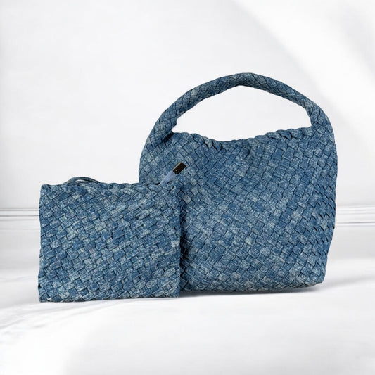 DENIM MIDI BINDLE BAG