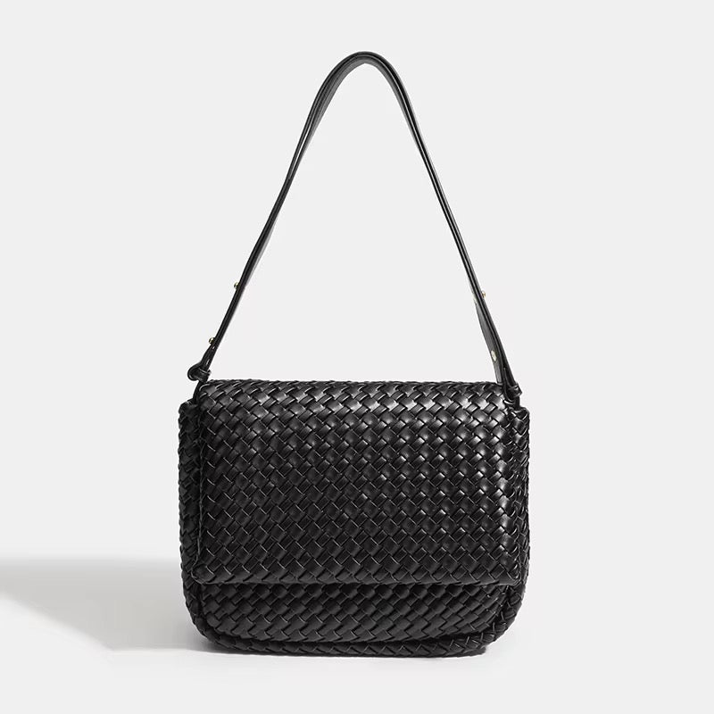 FLAP BLACK LARGE BAG