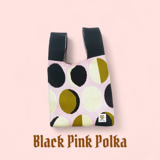 BLACK PINK POLKA YOYO BAG