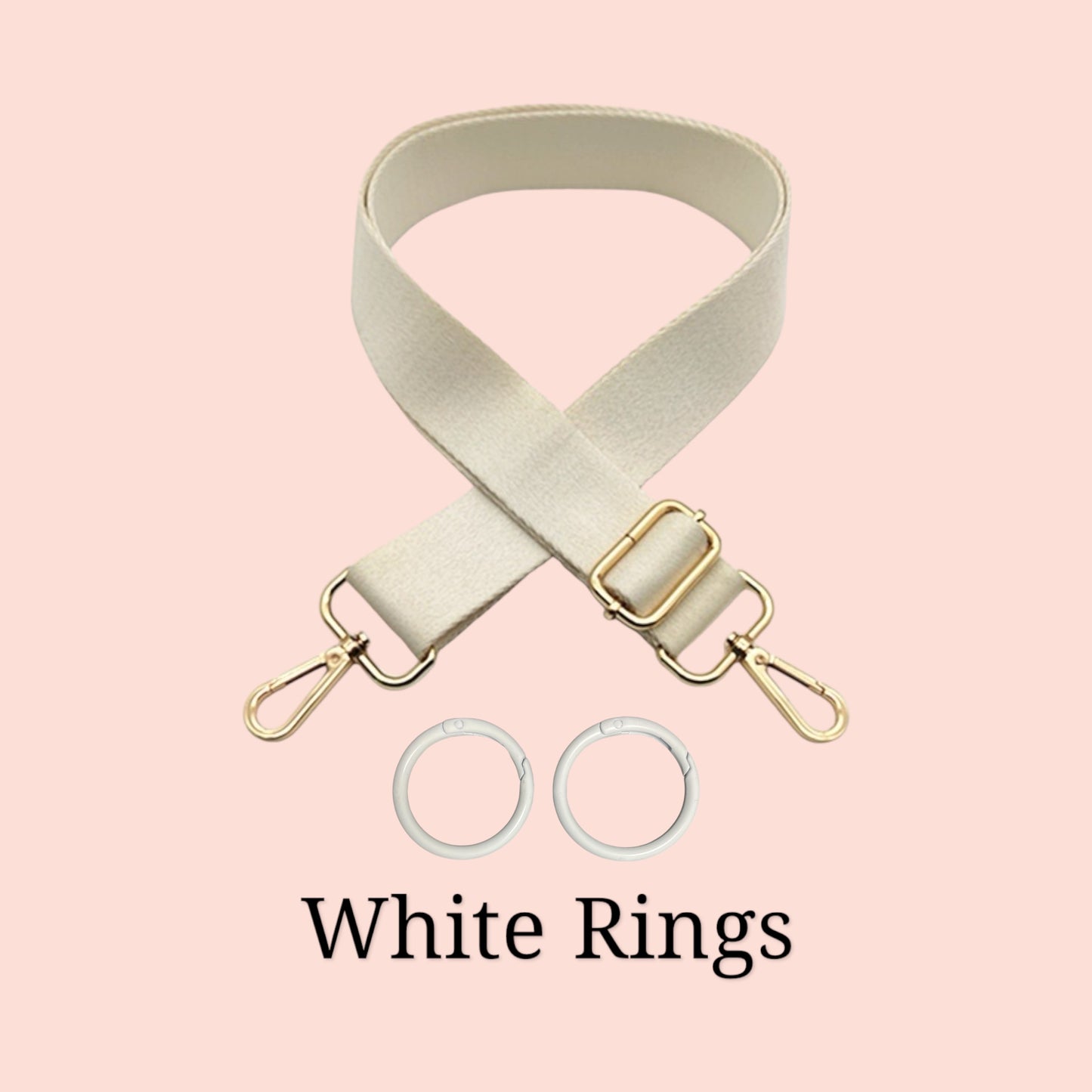 PLAIN WHITE NYLON STRAP