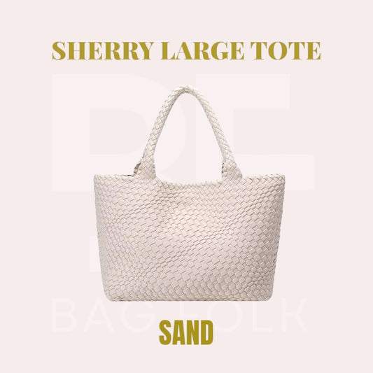 SHERRY SAND LARGE TOTE BAG