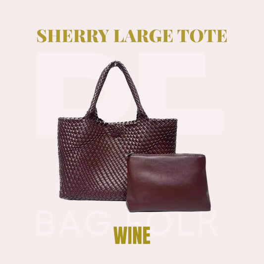 SHERRY WINE LARGE TOTE BAG