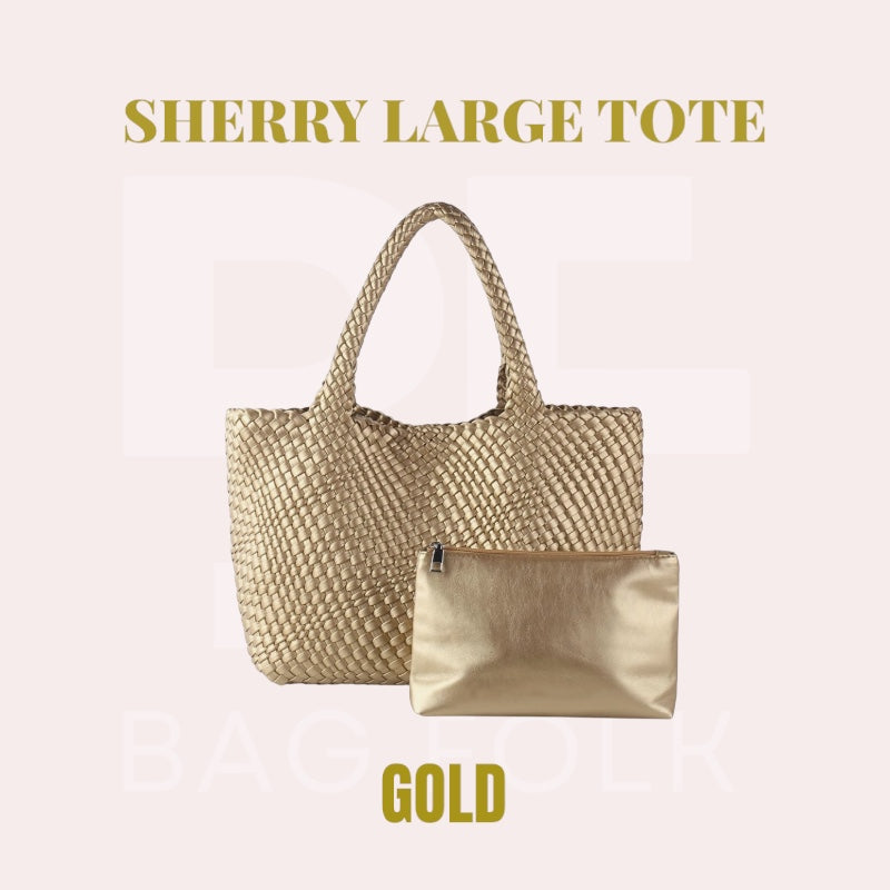 SHERRY GOLD LARGE TOTE