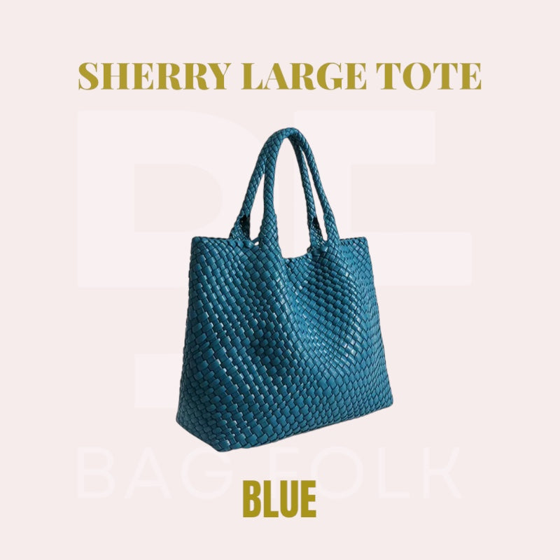 SHERRY BLUE LARGE TOTE BAG