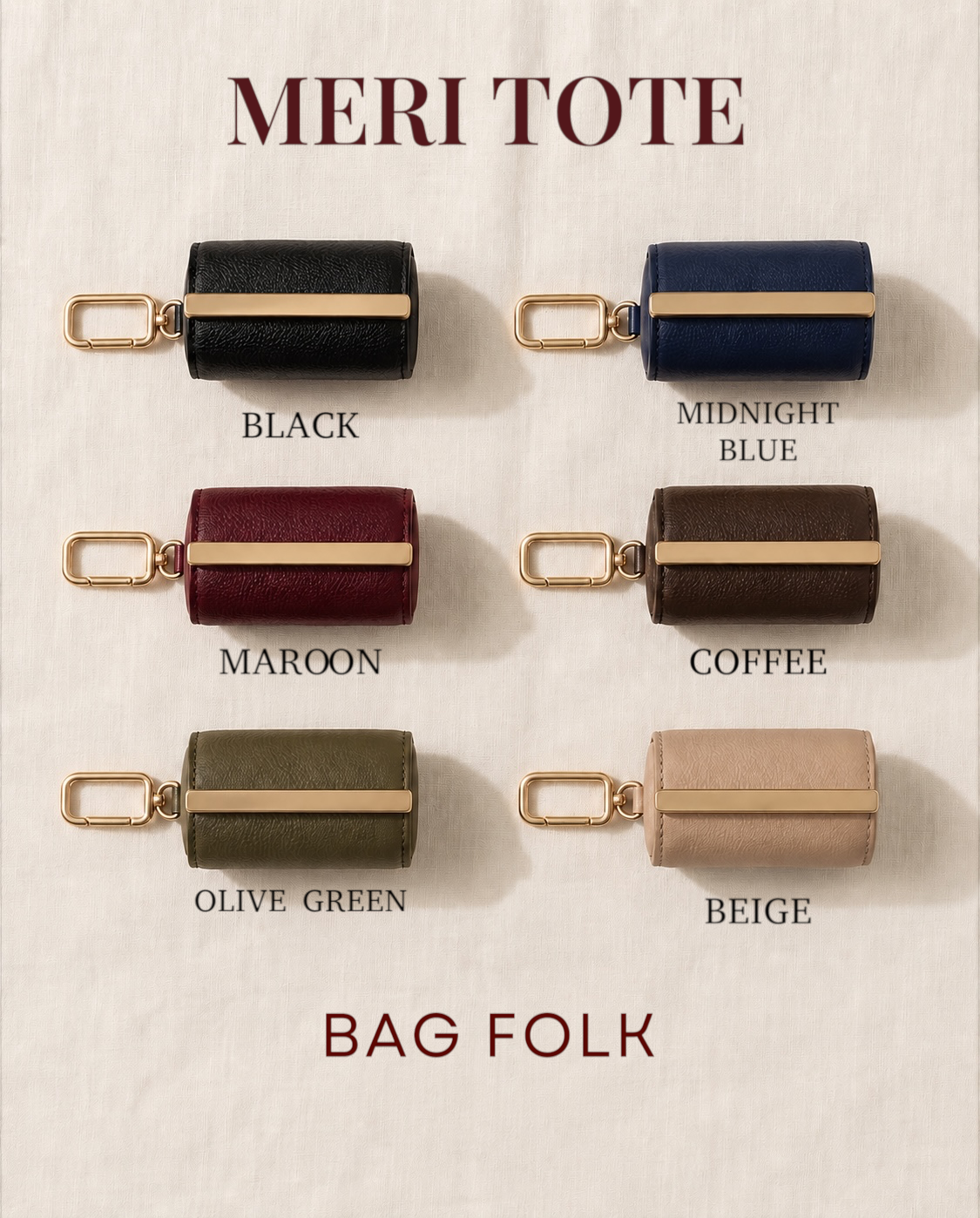 Meri Foldable Clip Tote Bag